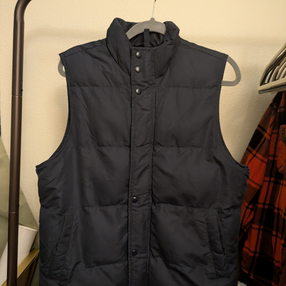St. John's Bay Dark Blue Quilted Vest